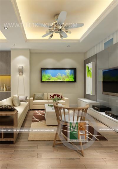 Thiết kế chung cư Hapulico theo phong cách hiện đại - chị Thảo