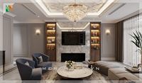 Thiết kế phòng khách đẹp cho không gian sống của gia đình thêm tiện nghi