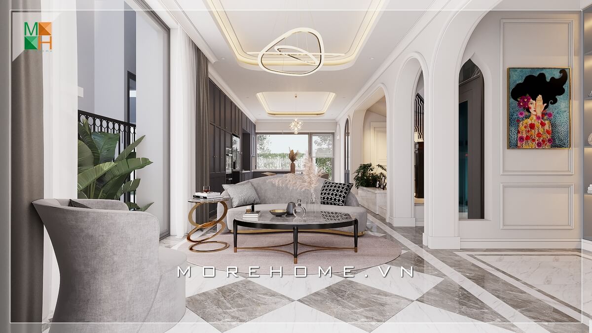 Đẹp mắt với thiết kế phòng khách đơn giản nhưng sang trọng cho chung cư, nhà phố, biệt thự phong cách tân cổ điển Ngắm nhìn các mẫu trang trí phòng khách sang trọng và tiện nghi