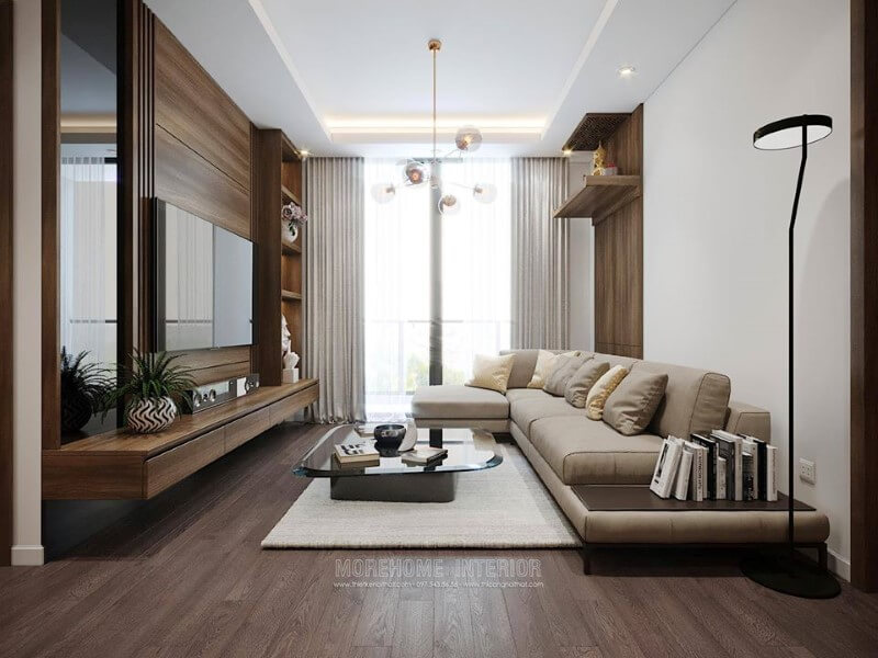 Trang trí nội thất phòng khách chung cư hiện đại sang trọng Theo dõi các mẫu trang trí phòng khách đẹp sang trọng