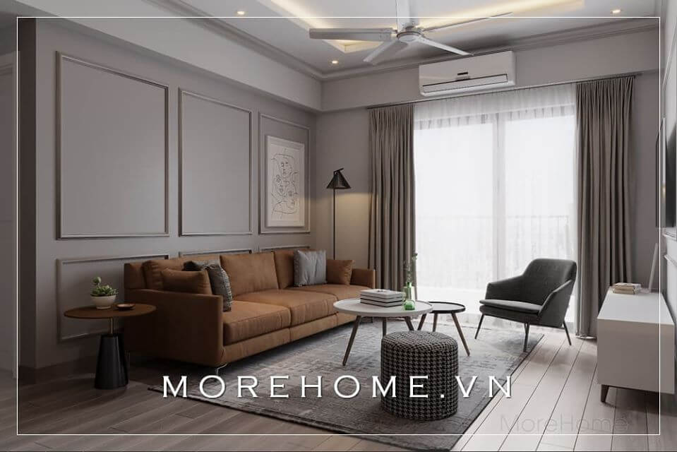 Thiết kế nội thất phòng khách chung cư hiện đại
