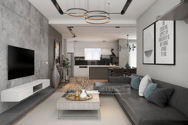 Thiết kế phòng khách chung cư hiện đại “Thiết