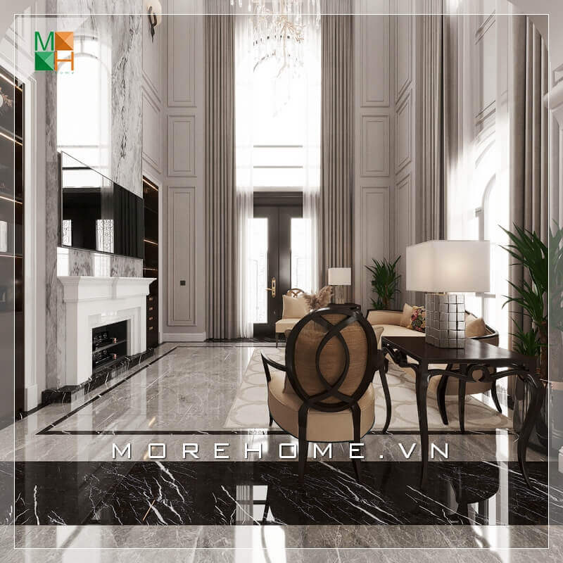 Mẫu bộ bàn gỗ tự nhiên cao cấp, ghế sofa bọc da cao cấp chân ghế gỗ tự nhiên sang trọng rất phù hợp với không gian phòng khách tân cổ điển. Thu hút bởi các mẫu bố trí phòng khách đa phong cách